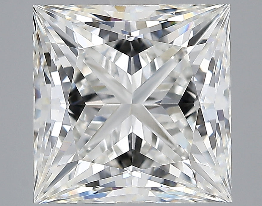Lab-Grown 3.73 Carat Princess Cut Diamond color E Clarity VVS2, precious stones, engagement diamonds