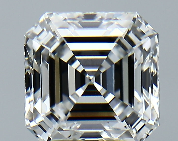 Lab-Grown 3.13 Carat Asscher Cut Diamond color E Clarity VVS2, precious stones, engagement diamonds