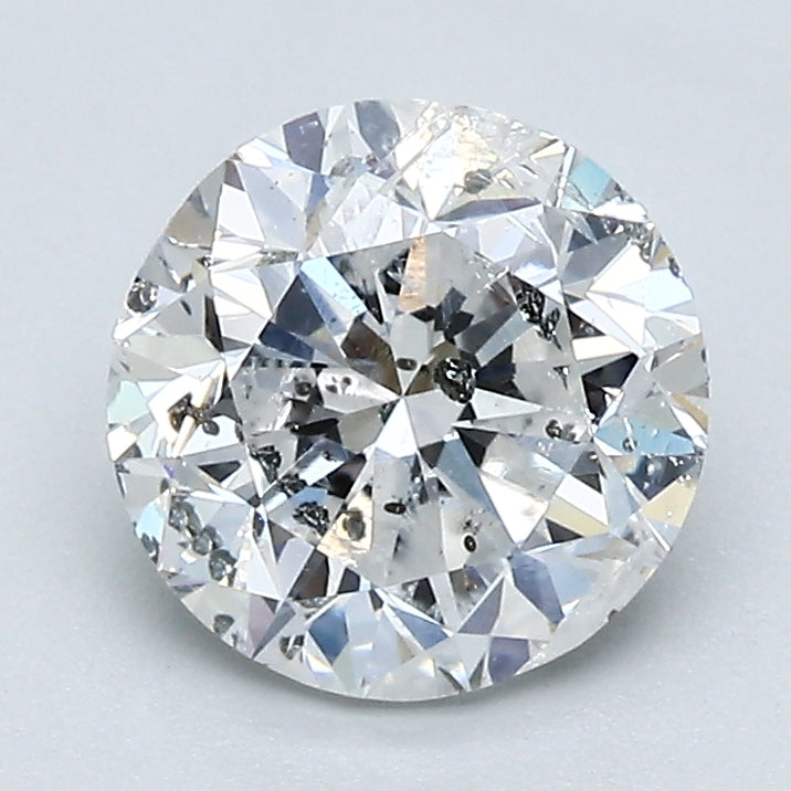 1.73 Carat Round Brilliant Diamond color E Clarity I2, natural diamonds, precious stones, engagement diamonds