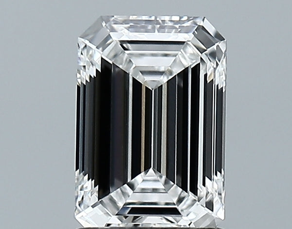 Lab-Grown 1.26 Carat Emerald Cut Diamond color E Clarity VVS2, precious stones, engagement diamonds