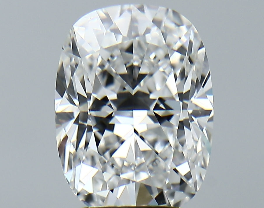 Lab-Grown 3.40 Carat Cushion Brilliant Diamond color E Clarity VVS2, precious stones, engagement diamonds