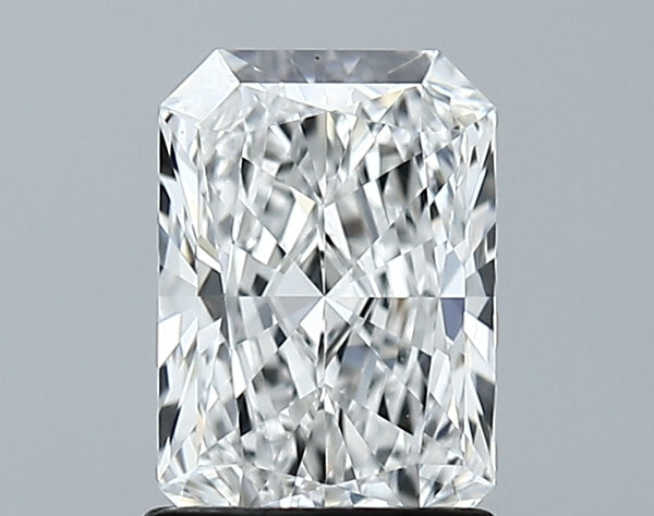 Lab-Grown 1.45 Carat Radiant Cut Diamond color E Clarity VVS1 With GIA Certificate, precious stones, engagement diamonds