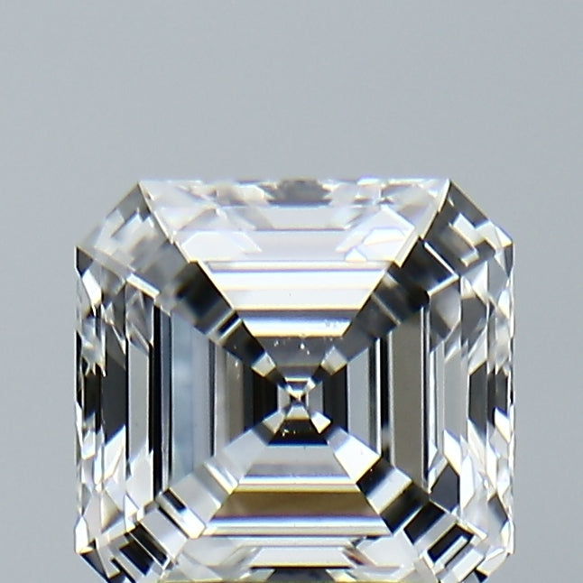 Lab-Grown 2.12 Carat Asscher Cut Diamond color E Clarity VVS2, precious stones, engagement diamonds