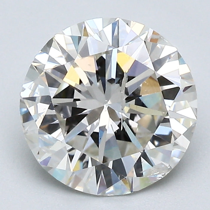 2.01 Carat Round Brilliant Natural Mined Diamond J Color I1 Clarity With GIA Certificate, natural diamonds, precious stones, engagement diamonds