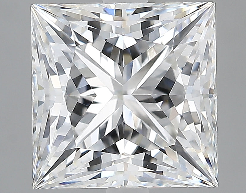 Lab-Grown 3.17 Carat Princess Cut Diamond color E Clarity VVS2, precious stones, engagement diamonds