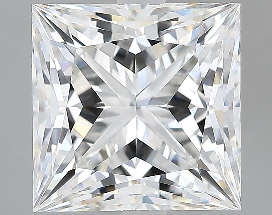 Lab-Grown 3.73 Carat Princess Cut Diamond color E Clarity VVS2, precious stones, engagement diamonds