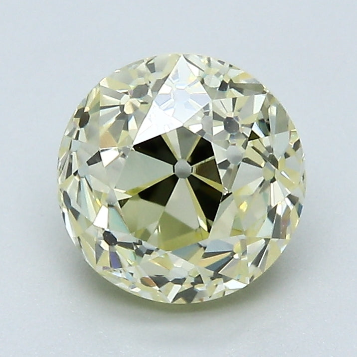 1.95 Carat Old European Cut Antique Natural Mined Diamond Fancy Light  Yellow Color VS1 Clarity With GIA Certificate, natural diamonds, precious stones, engagement diamonds