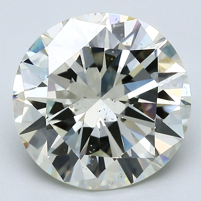 3.91 Carat Round Brilliant Natural Mined Diamond N Color SI2 Clarity With GIA Certificate, natural diamonds, precious stones, engagement diamonds