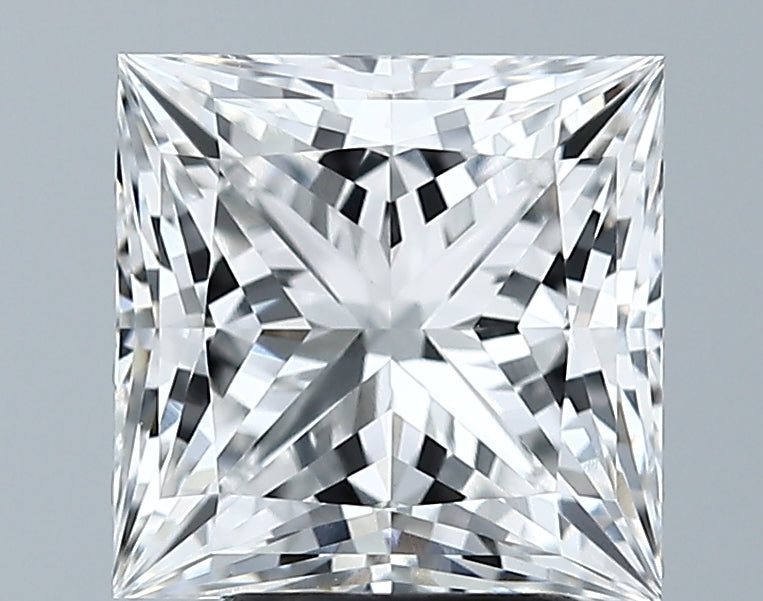 Lab-Grown 3.52 Carat Princess Cut Diamond color E Clarity VVS2, precious stones, engagement diamonds