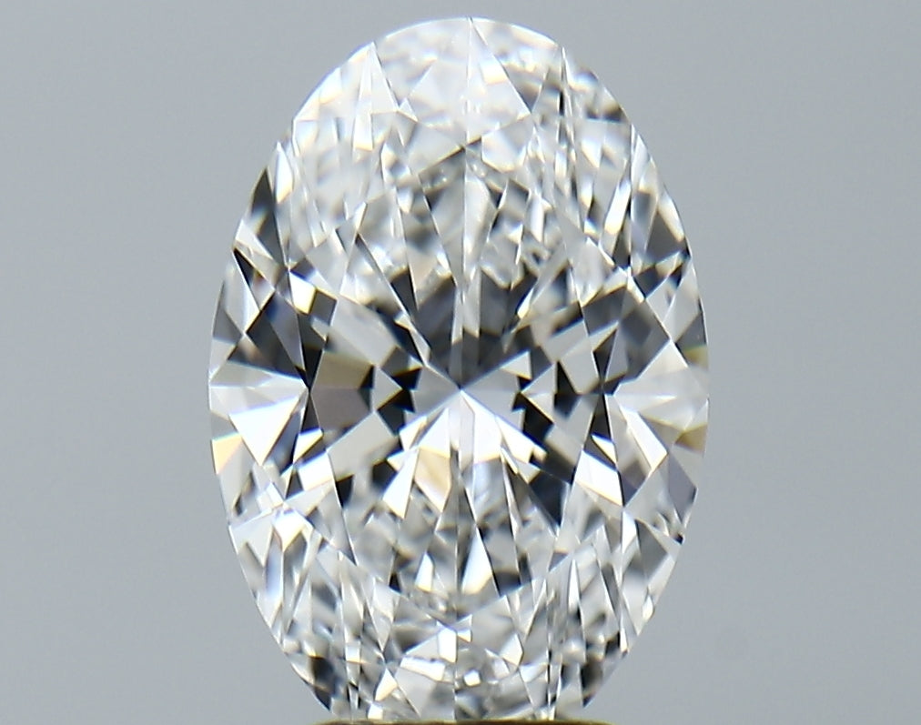 Lab-Grown 3.15 Carat Oval Shape Diamond color E Clarity VVS2, precious stones, engagement diamonds