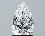 Lab-Grown 1.26 Carat Pear Shape Diamond color D Clarity VS1 With GIA Certificate, precious stones, engagement diamonds