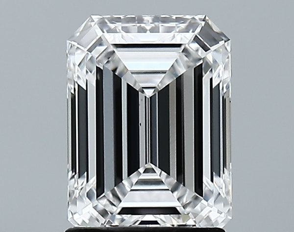 Lab-Grown 1.71 Carat Emerald Cut Diamond color D Clarity VS1, precious stones, engagement diamonds