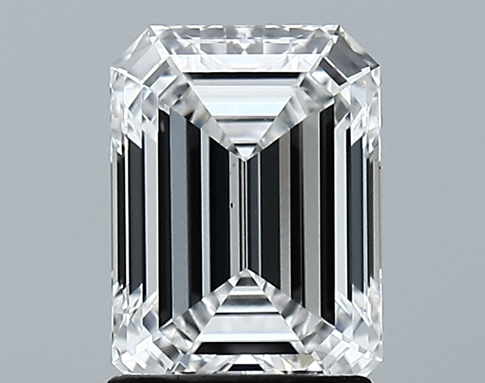 Lab-Grown 1.71 Carat Emerald Cut Diamond color D Clarity VS1, precious stones, engagement diamonds