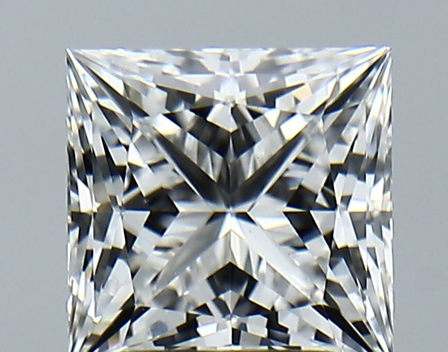 Lab-Grown 2.09 Carat Princess Cut Diamond color E Clarity VVS2 With GIA Certificate, precious stones, engagement diamonds