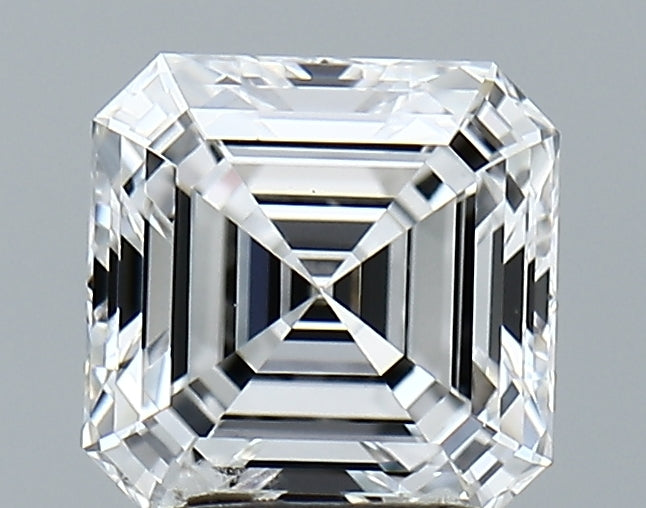 Lab-Grown 1.89 Carat Asscher Cut Diamond color D Clarity VVS2, precious stones, engagement diamonds