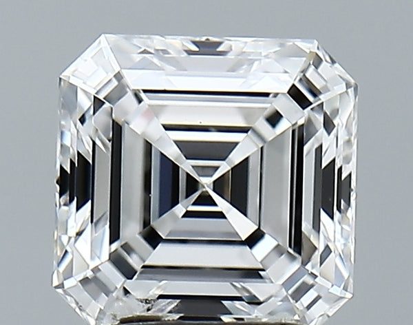 Lab-Grown 1.89 Carat Asscher Cut Diamond color D Clarity VVS2, precious stones, engagement diamonds