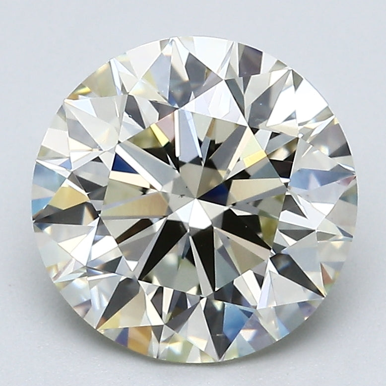 3.13 Carat Round Brilliant Natural Mined Diamond N Color VS2 Clarity With GIA Certificate, natural diamonds, precious stones, engagement diamonds