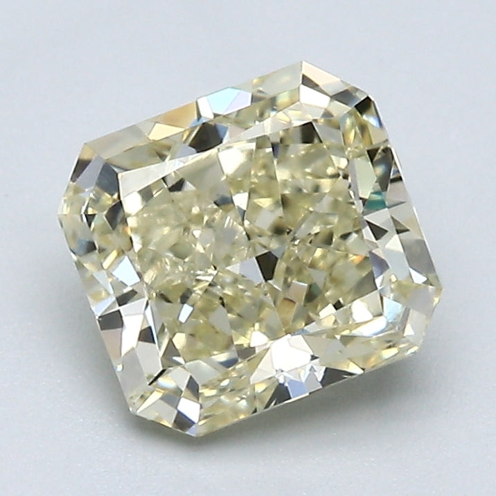 1.56 Carat Radiant Cut Natural Mined Diamond Fancy Light Brownish Yellow Color SI2 Clarity With GIA Certificate, natural diamonds, precious stones, engagement diamonds