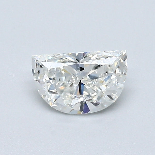0.56 Carat Half Moon Shape Natural Mined Diamond F Color SI1 Clarity With GIA Certificate, natural diamonds, precious stones, engagement diamonds