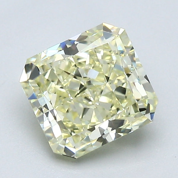 1.57 Carat Radiant Cut Natural Mined Diamond Fancy Light  Yellow Color VVS1 Clarity With GIA Certificate, natural diamonds, precious stones, engagement diamonds