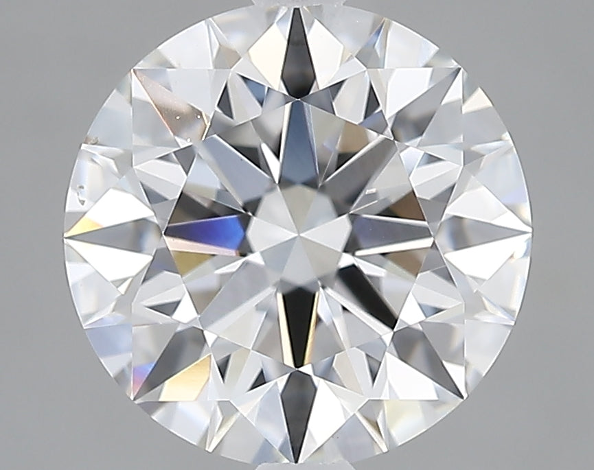 Lab-Grown 2.57 Carat Round Brilliant Diamond color E Clarity VVS2, precious stones, engagement diamonds