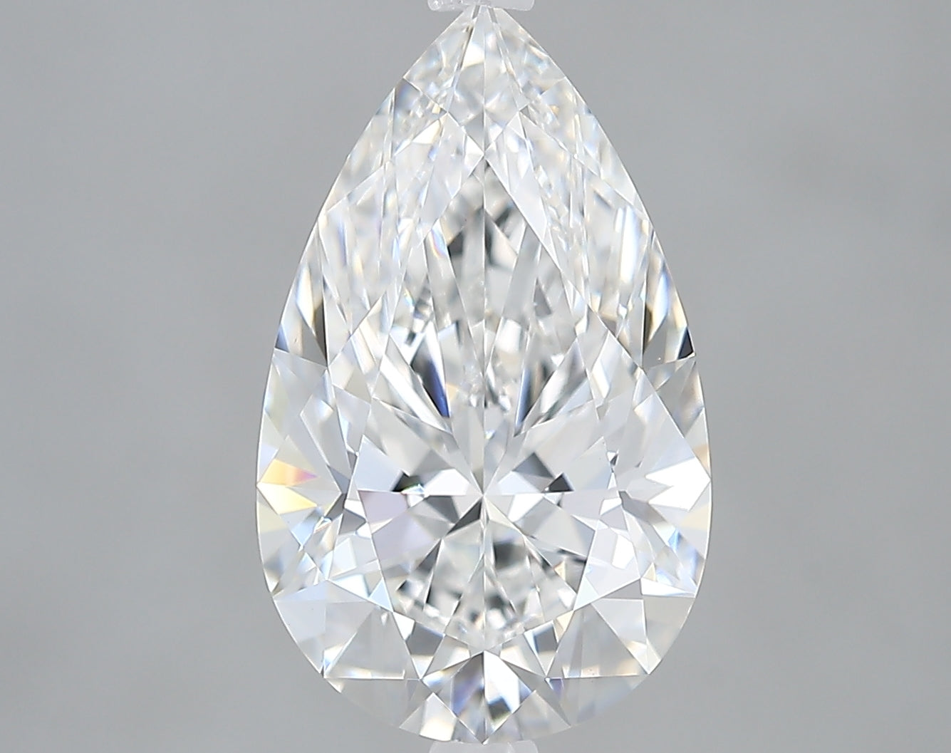 Lab-Grown 3.18 Carat Pear Shape Diamond color E Clarity VVS2, precious stones, engagement diamonds