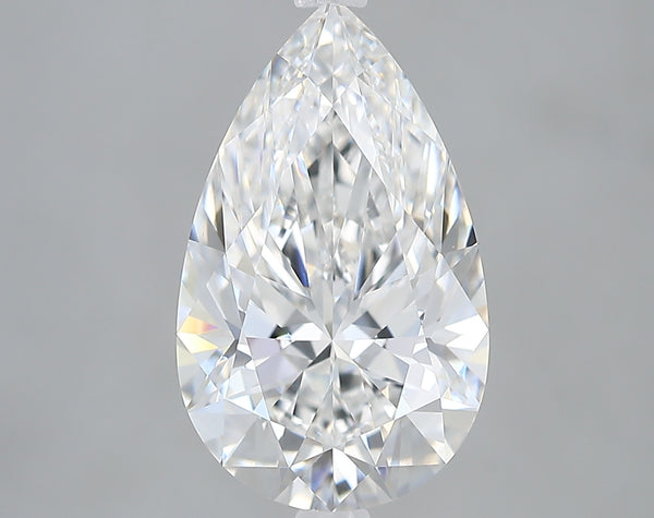 Lab-Grown 3.18 Carat Pear Shape Diamond color E Clarity VVS2, precious stones, engagement diamonds