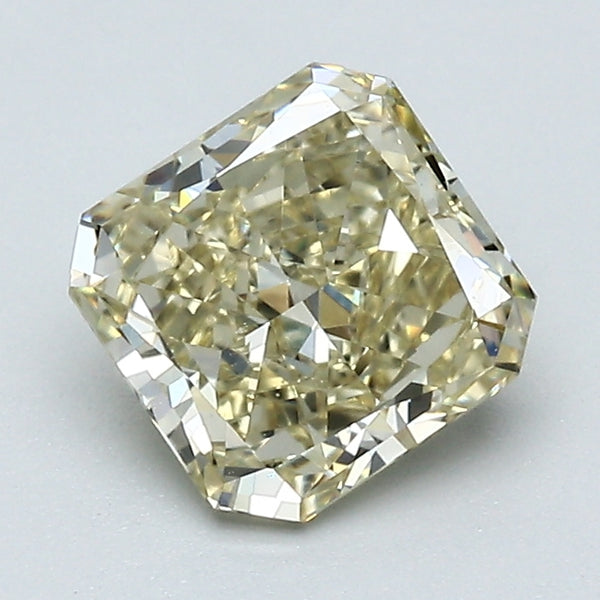 1.26 Carat Radiant Cut Natural Mined Diamond Fancy Yellow Brown Color SI1 Clarity With GIA Certificate, natural diamonds, precious stones, engagement diamonds