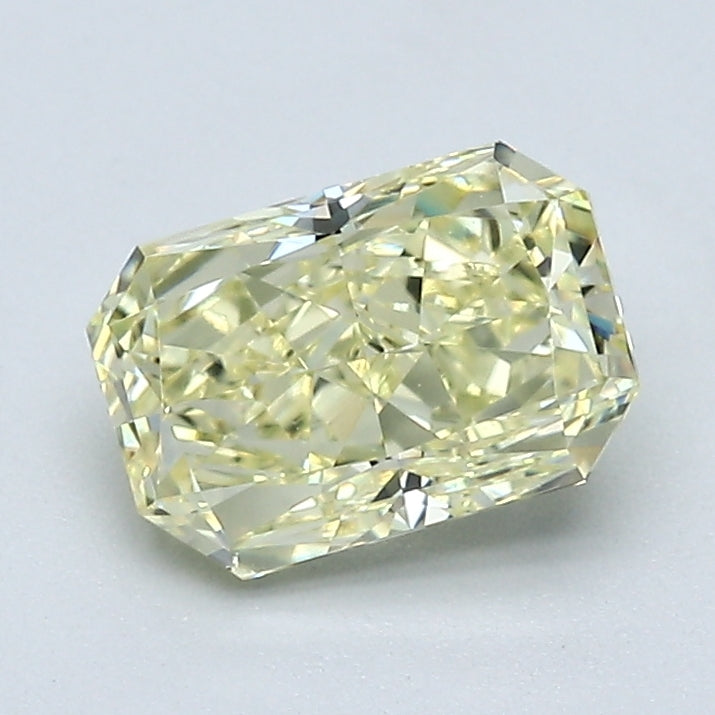 1.30 Carat Radiant Cut Diamond color Fancy Light  Yellow Clarity VS2, natural diamonds, precious stones, engagement diamonds