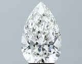 Lab-Grown 4.00 Carat Pear Shape Diamond color F Clarity VS1, precious stones, engagement diamonds