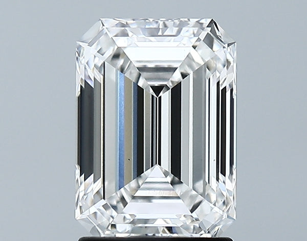 Lab-Grown 2.05 Carat Emerald Cut Diamond color F Clarity VS1 With GIA Certificate, precious stones, engagement diamonds