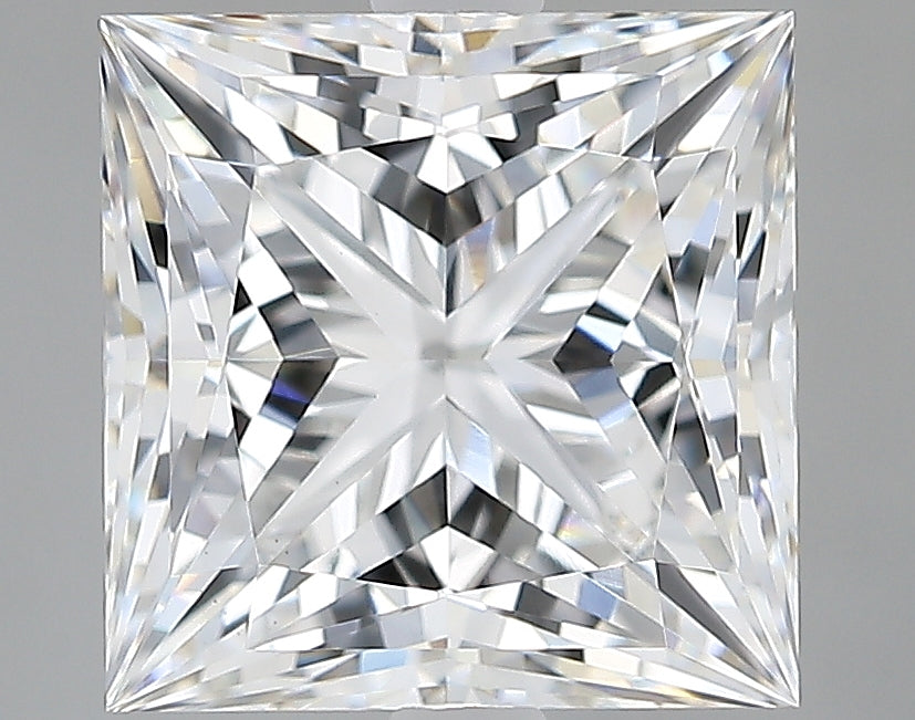 Lab-Grown 3.17 Carat Princess Cut Diamond color E Clarity VS1, precious stones, engagement diamonds