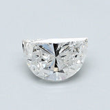 0.53 Carat Half Moon Shape Diamond color G Clarity I2, natural diamonds, precious stones, engagement diamonds