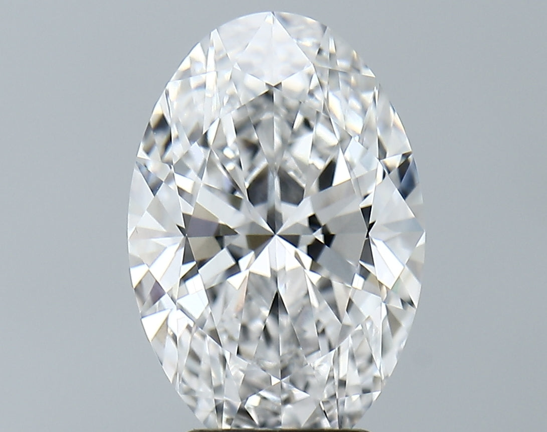 Lab-Grown 3.96 Carat Oval Shape Diamond color D Clarity VVS2, precious stones, engagement diamonds