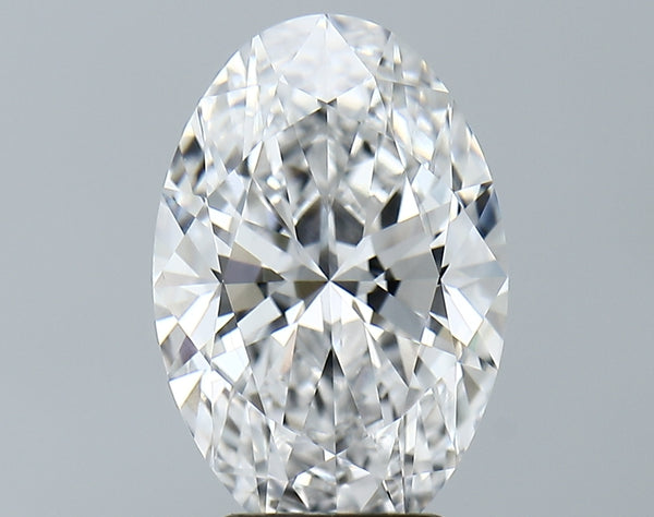 Lab-Grown 3.96 Carat Oval Shape Diamond color D Clarity VVS2, precious stones, engagement diamonds