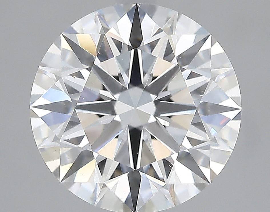 Lab-Grown 3.18 Carat Round Brilliant Diamond color E Clarity VVS2, precious stones, engagement diamonds