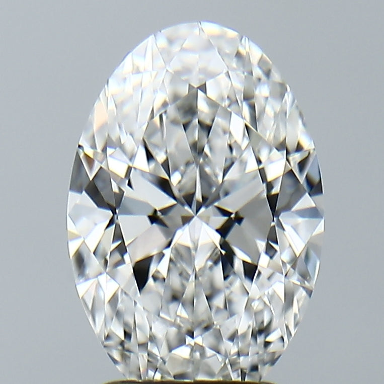Lab-Grown 2.58 Carat Oval Shape Diamond color E Clarity VVS1, precious stones, engagement diamonds