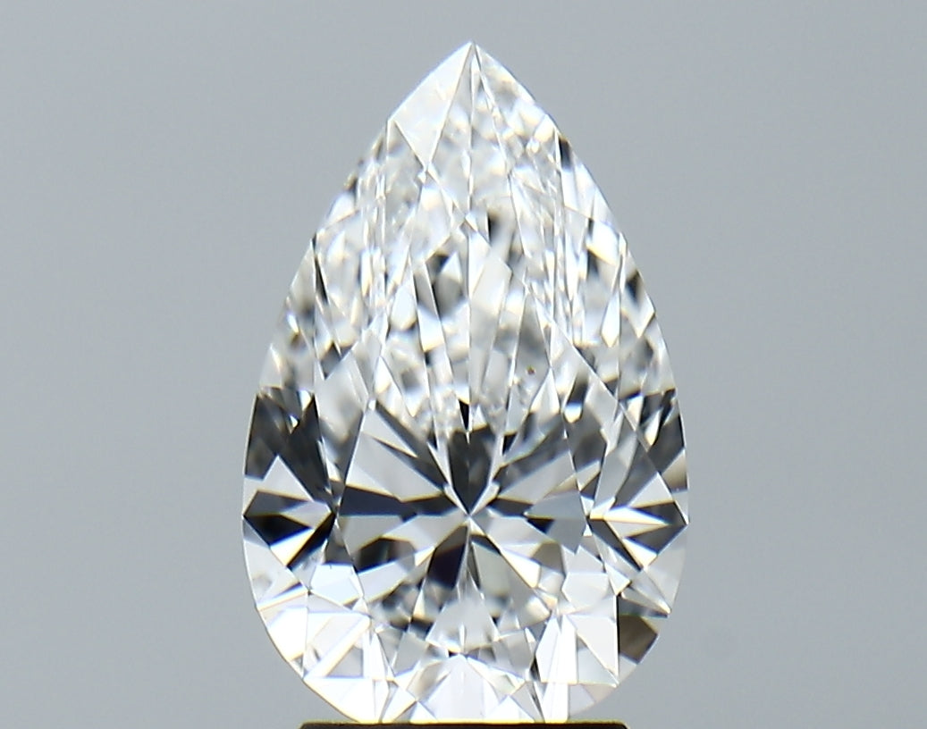 Lab-Grown 2.29 Carat Pear Shape Diamond color E Clarity VS1 With GIA Certificate, precious stones, engagement diamonds
