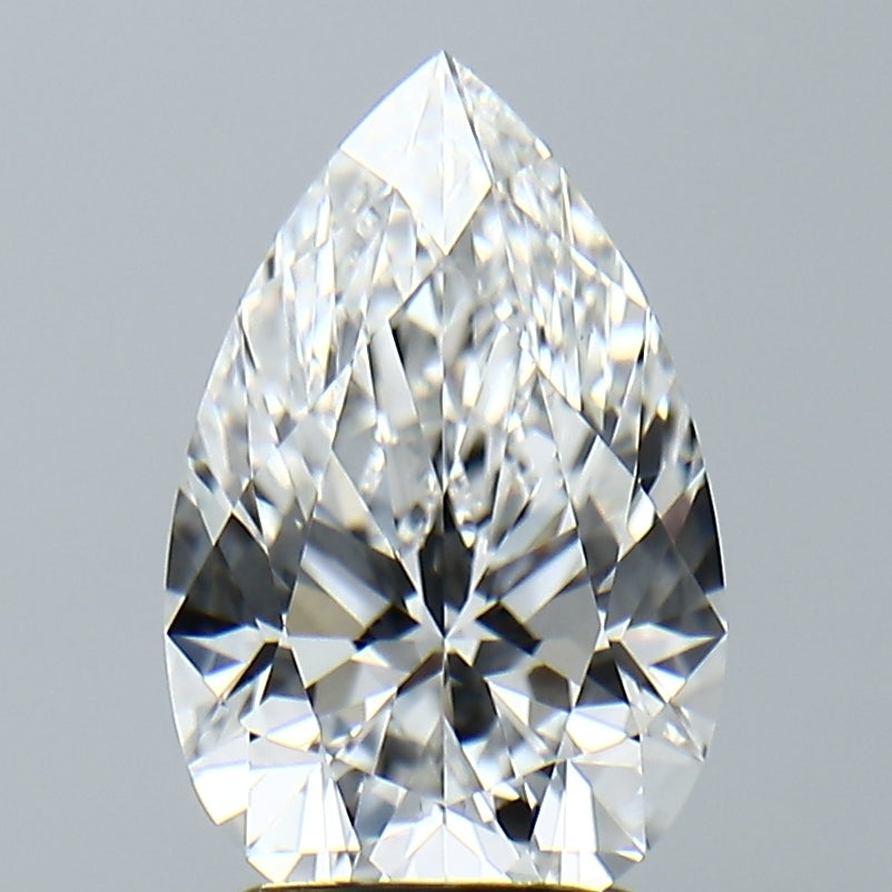 Lab-Grown 2.52 Carat Pear Shape Diamond color E Clarity VS1, precious stones, engagement diamonds