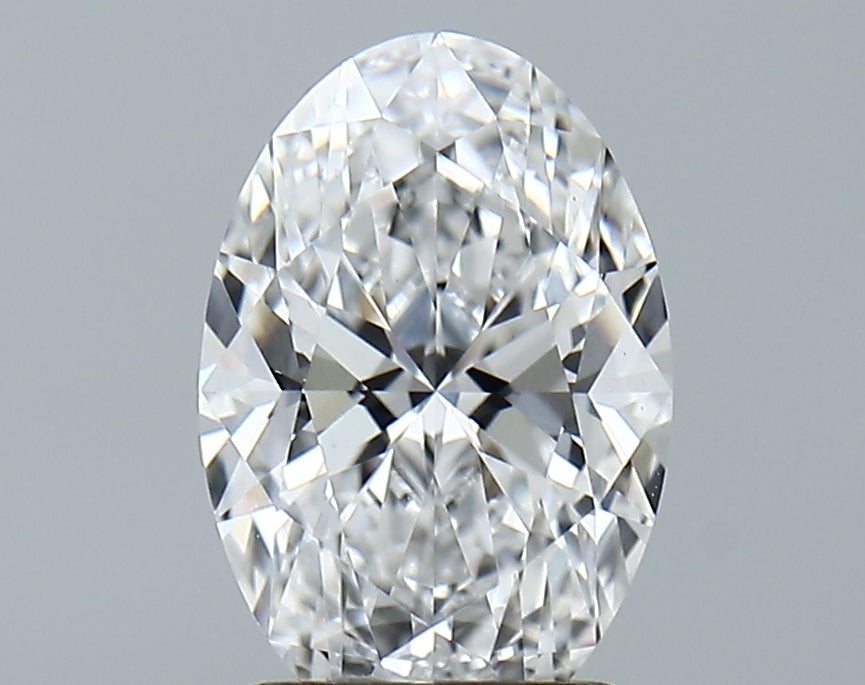 Lab-Grown 2.09 Carat Oval Shape Diamond color D Clarity VVS2 With GIA Certificate, precious stones, engagement diamonds