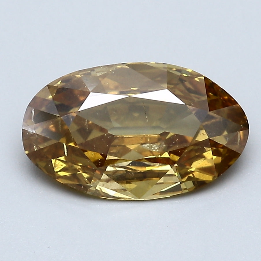 2.03 Carat Oval Shape Diamond Loose Luminous FANCY DEEP ORANGY YELLOW-N Collector Stone GIA, natural diamonds, precious stones, engagement diamonds