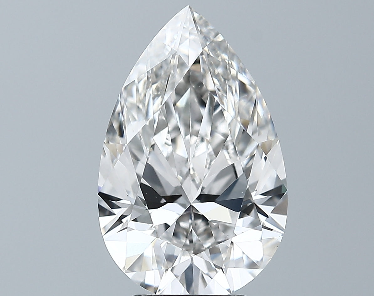 Lab-Grown 4.50 Carat Pear Shape Diamond color F Clarity VS1 With GIA Certificate, precious stones, engagement diamonds