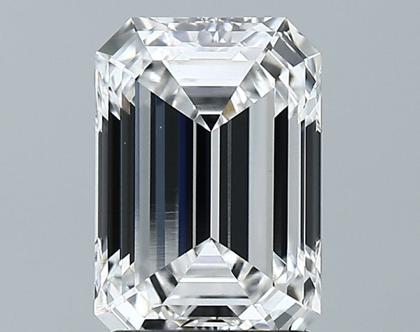 Lab-Grown 2.42 Carat Emerald Cut Diamond color E Clarity VS1 With GIA Certificate, precious stones, engagement diamonds