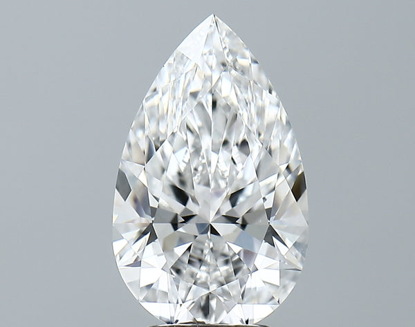 Lab-Grown 3.16 Carat Pear Shape Diamond color E Clarity VS1 With GIA Certificate, precious stones, engagement diamonds