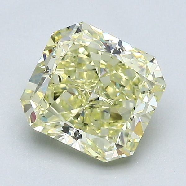1.56 Carat Radiant Cut Natural Mined Diamond Fancy Light  Yellow Color VS1 Clarity With GIA Certificate, natural diamonds, precious stones, engagement diamonds