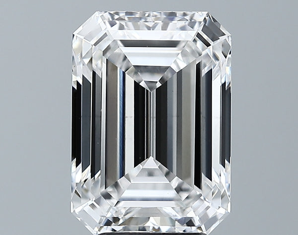 Lab-Grown 5.11 Carat Emerald Cut Diamond color E Clarity VS1, precious stones, engagement diamonds