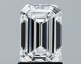 Lab-Grown 1.40 Carat Emerald Cut Diamond color D Clarity VS2 With GIA Certificate, precious stones, engagement diamonds