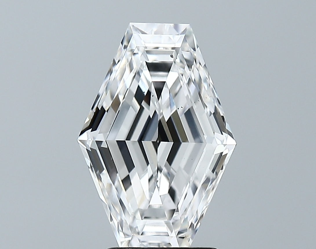 Lab-Grown 3.07 Carat Lozenge Step Cut Diamond color D Clarity SI1 With GIA Certificate, precious stones, engagement diamonds