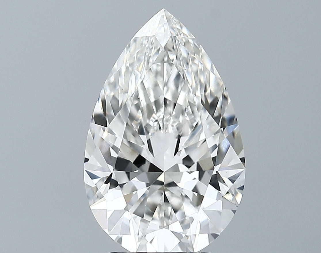 Lab-Grown 3.50 Carat Pear Shape Diamond color G Clarity VS1 With GIA Certificate, precious stones, engagement diamonds