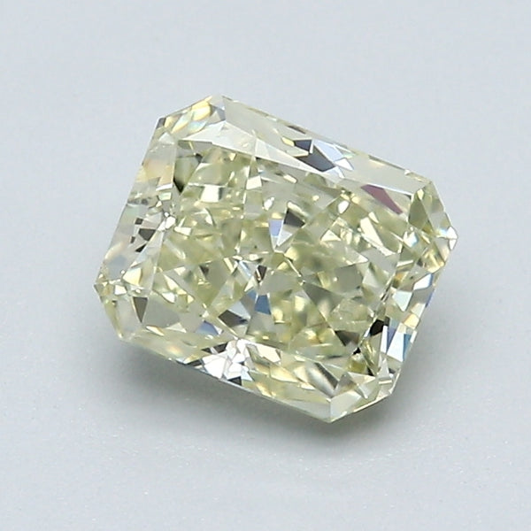 1.02 Carat Radiant Cut Natural Mined Diamond Fancy Light Yellow Green Color SI2 Clarity With GIA Certificate, natural diamonds, precious stones, engagement diamonds